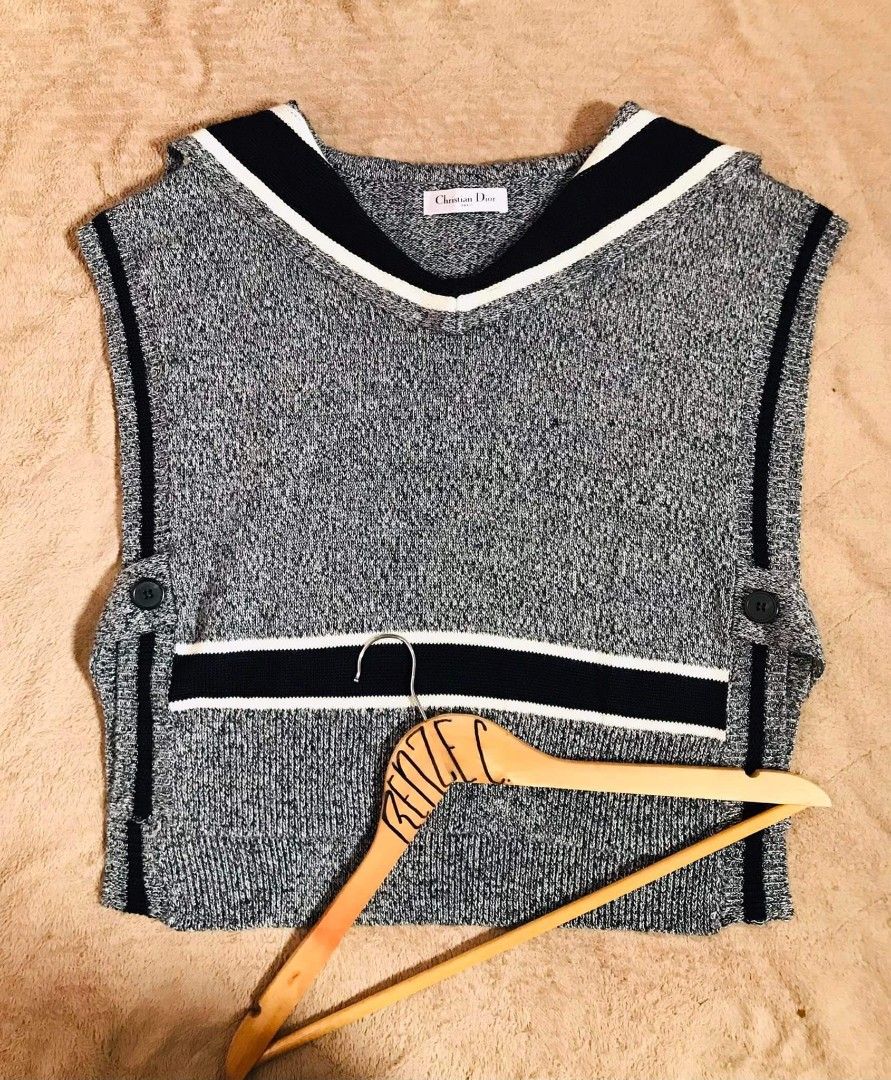 Christian Dior Naval Type Vest (Womens), Women's Fashion, Tops, Others