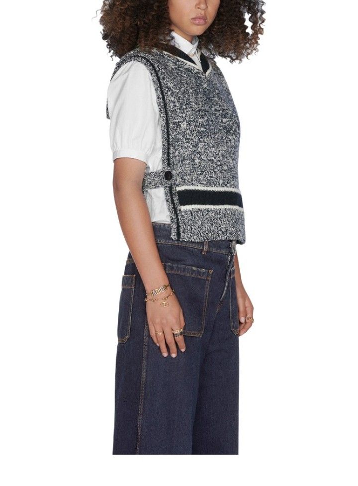 Christian Dior Naval Type Vest (Womens), Women's Fashion, Tops, Others