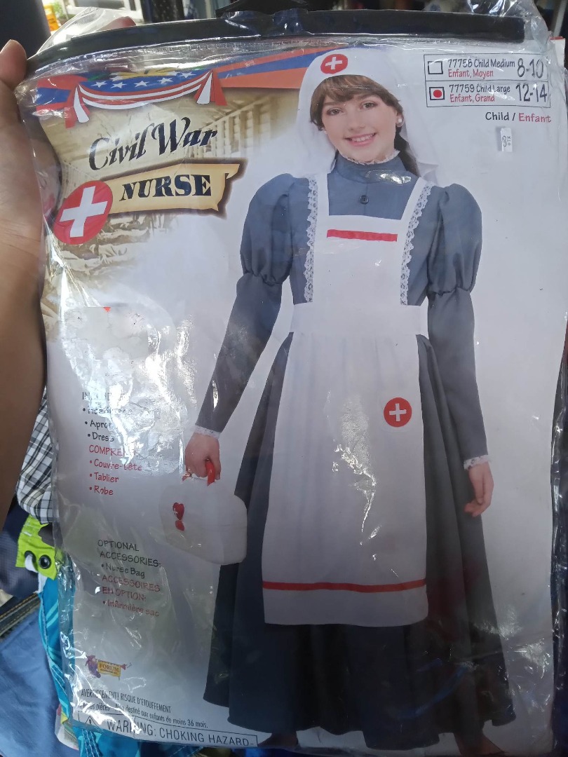 Civil War Nurse Costume, Babies & Kids, Babies & Kids Fashion on Carousell
