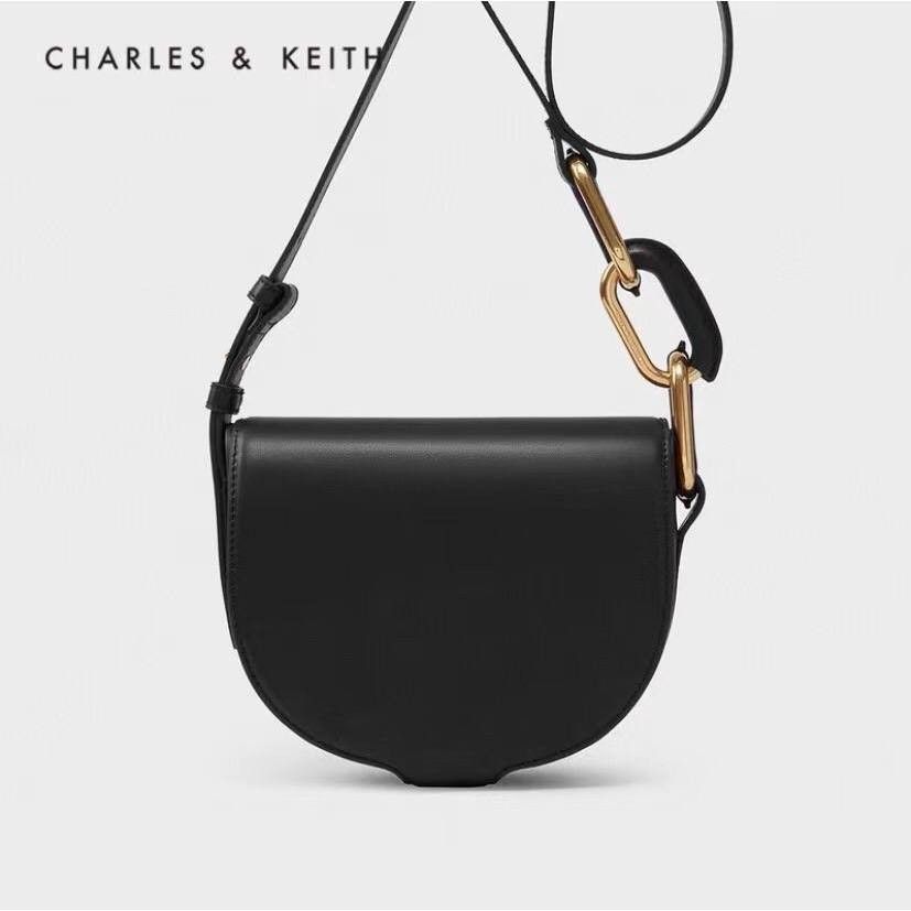 CHARLES & KEITH Kora Saddle Crossbody Bag for Women