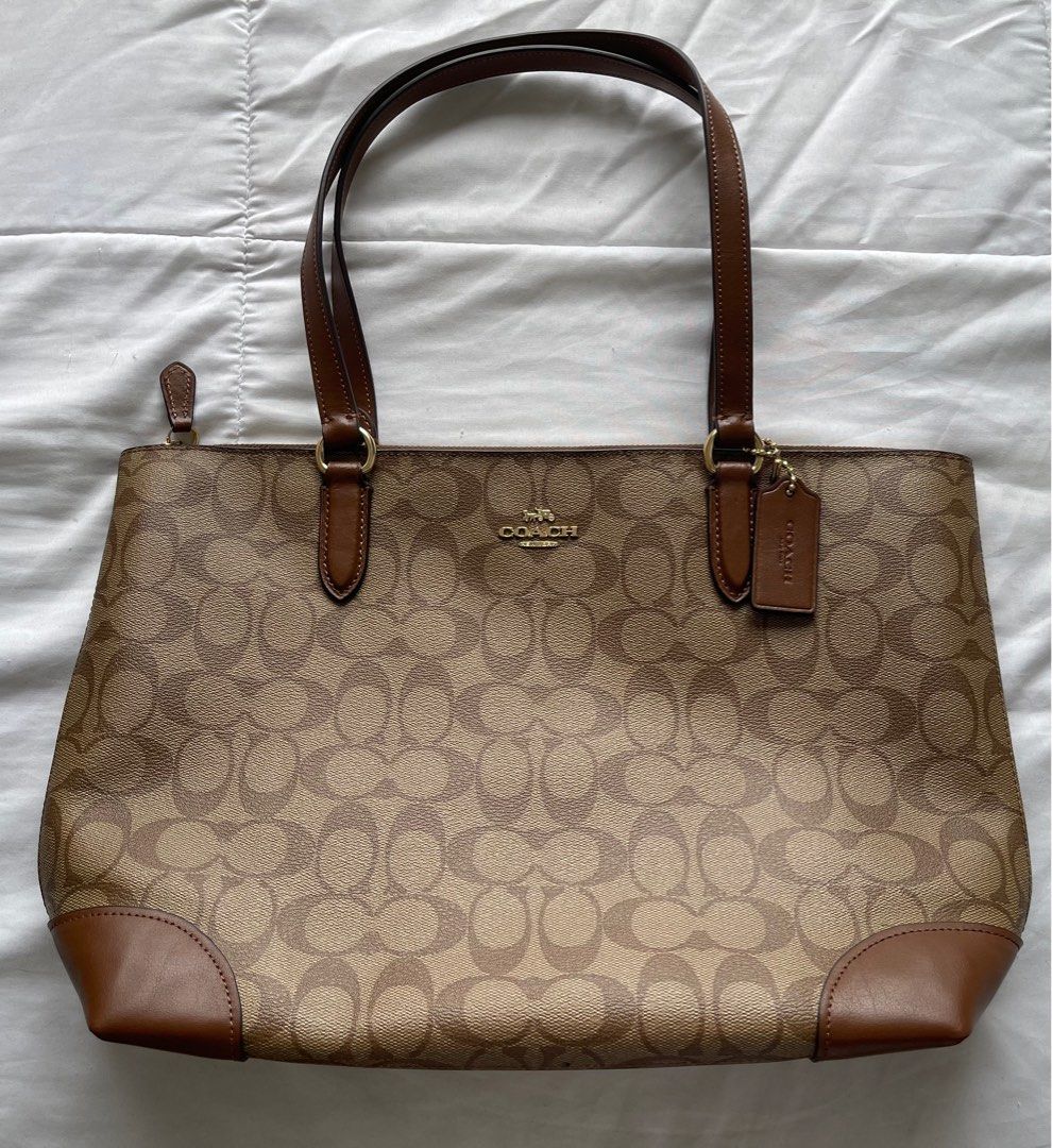 Original COACH full leather brown hand bag kueii - Bags & Wallets for sale  in Alma, Penang