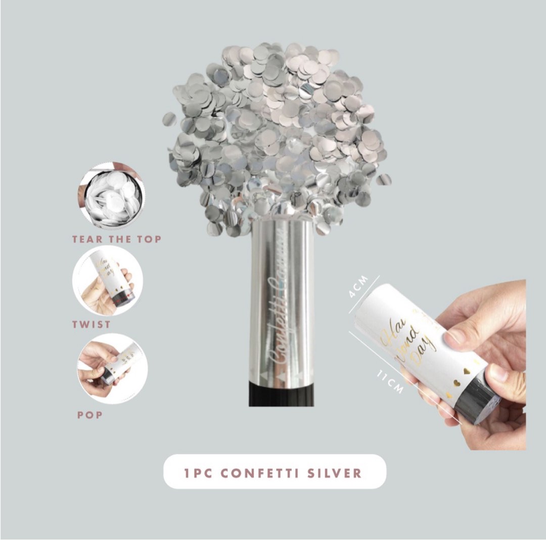 Confetti Party Popper/Cannon, Hobbies & Toys, Stationery & Craft