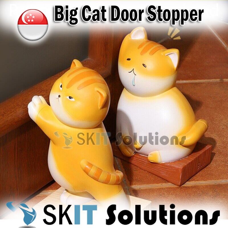 Cat scratching store door stopper