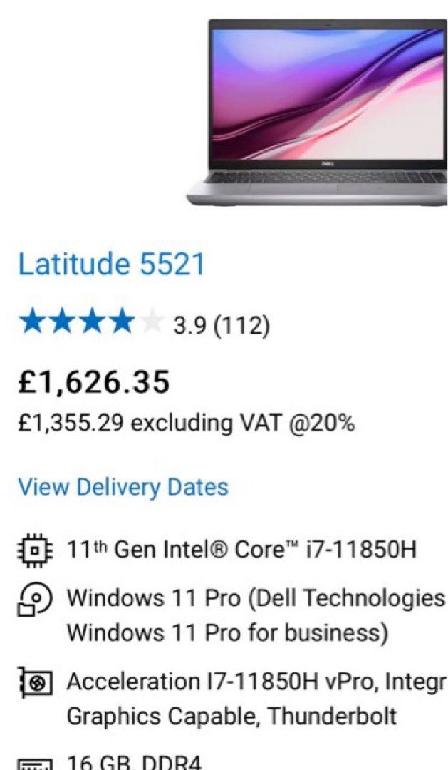 DELL Latitude 5520 Brand New!, Computers & Tech, Laptops & Notebooks on  Carousell