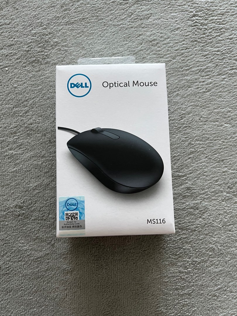 Dell Optical Mouse MS116, Computers & Tech, Parts & Accessories, Mouse &  Mousepads on Carousell