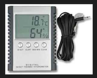 ELEGIANT EOX-9901 Weather Station with LCD Screen Indoor Outdoor Temperature  Hum