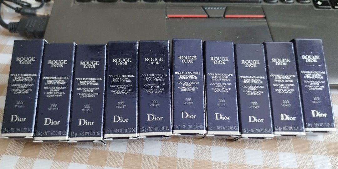 Dior lipstick mini 999 velvet, Beauty & Personal Care, Face, Makeup on