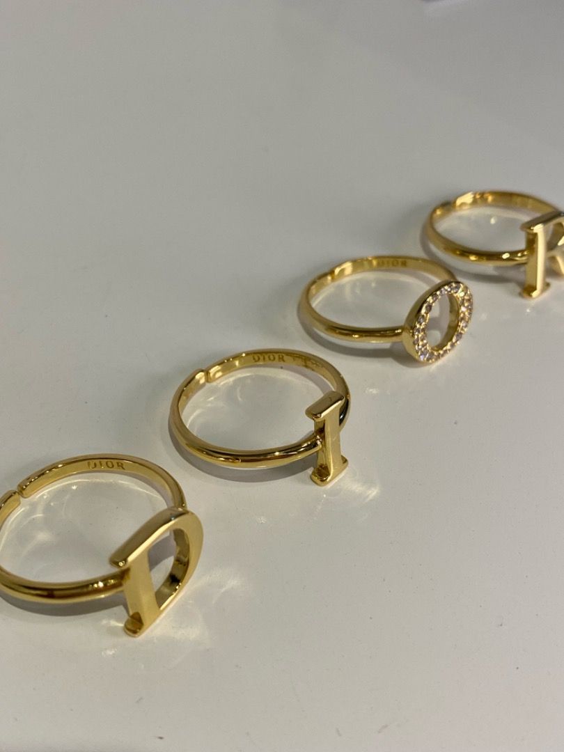 Dior Revolution Spellout Ring Set (Preorder) (Category: Luxury Accessories) located in Manila. Submitted by designerarchives.ph (Listing ID 1204211587, Image 3). Description: Photos uploaded are ACTUAL. Complete packaging: paperbag, box, jewelry pouch, ribbon, card 10-15 days ETA 50% dp is required We are not liable for delays of the courier.