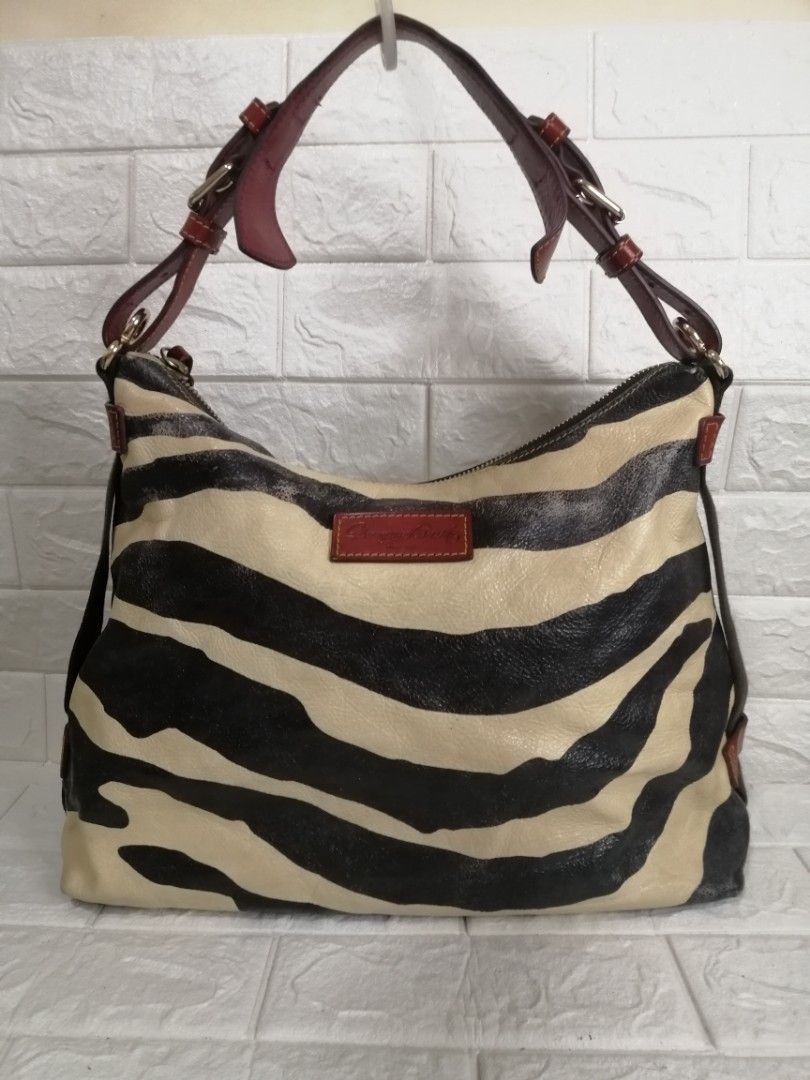 Dooney and Bourke Zebra Printed Shoulder Bag Luxury Bags