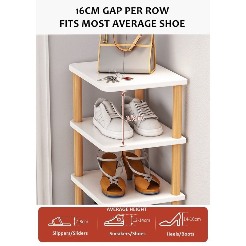 Doorway Single Shoe Rack High Quality Wooden Shoe Storage 5678 Tier ...