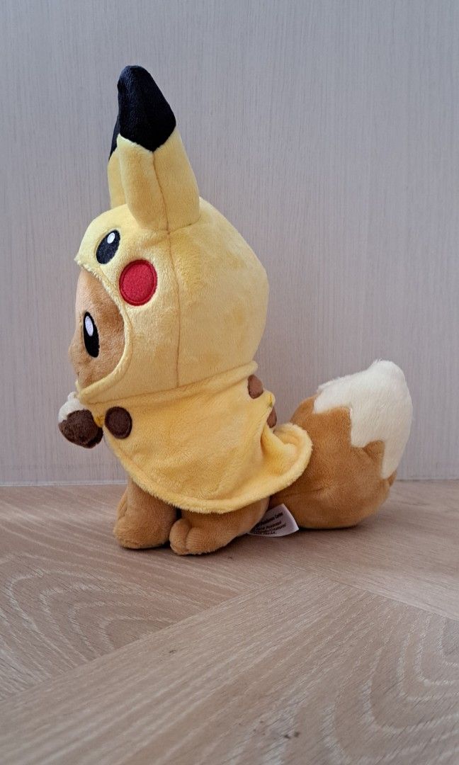 Pikachu with clearance eevee hoodie plush