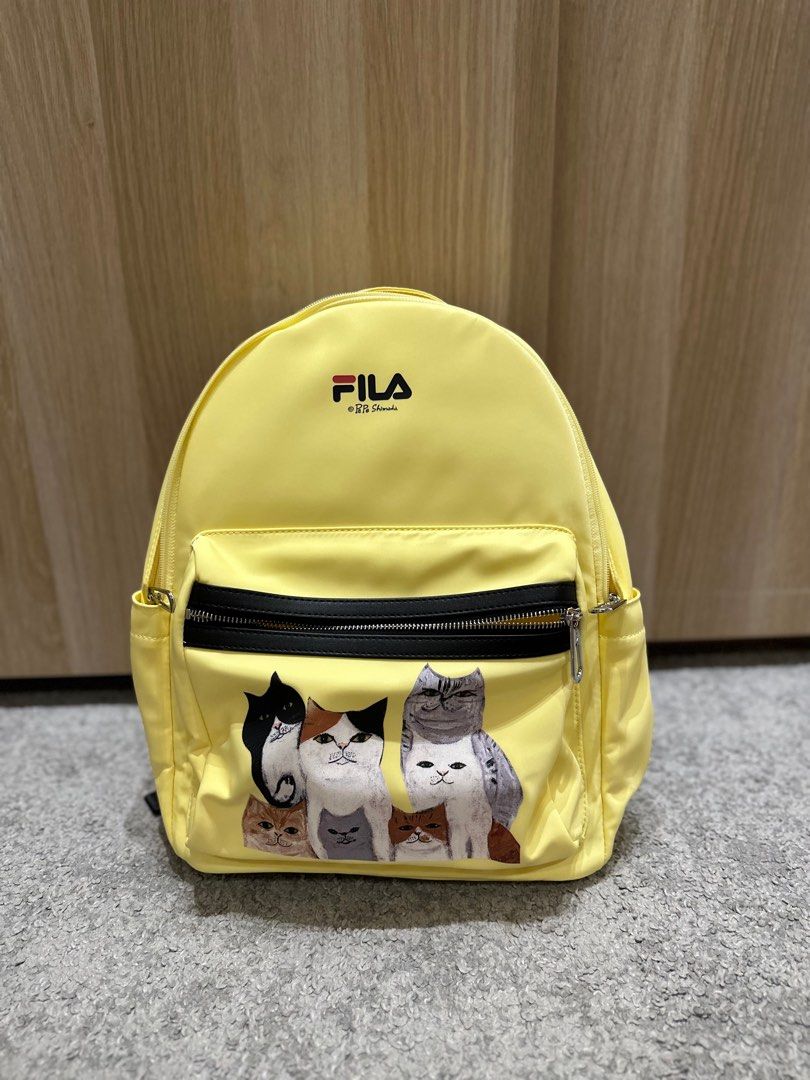 Yellow hotsell fila backpack