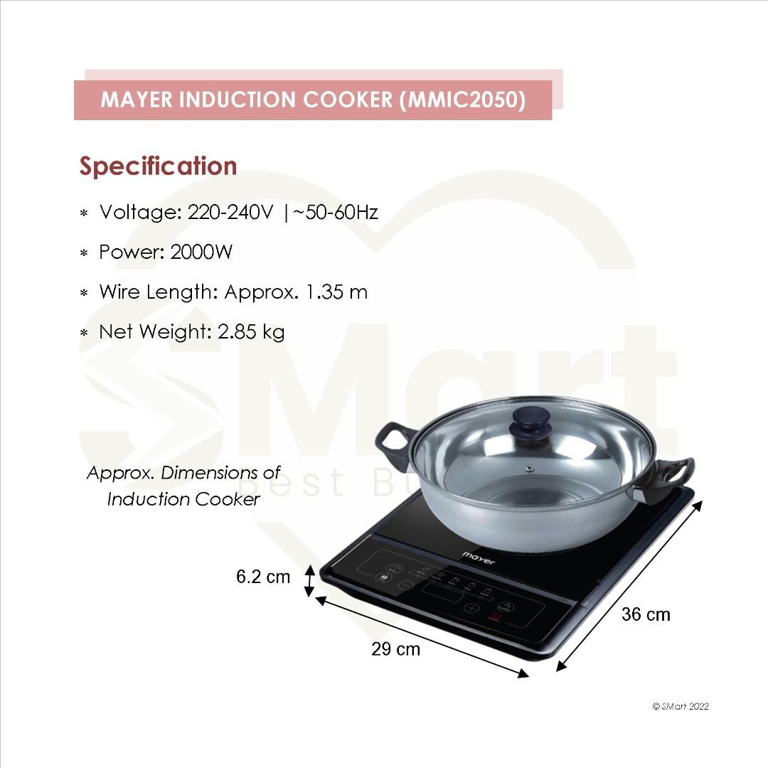 FOC Pot Mayer Mistral Induction Cooker MMIC2050 MIC2001 TV