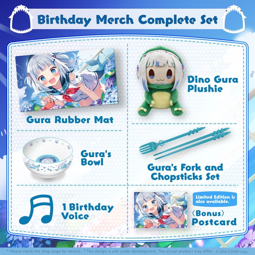 Gawr Gura Birthday Celebration 2022 Limited Edition, Hobbies & Toys