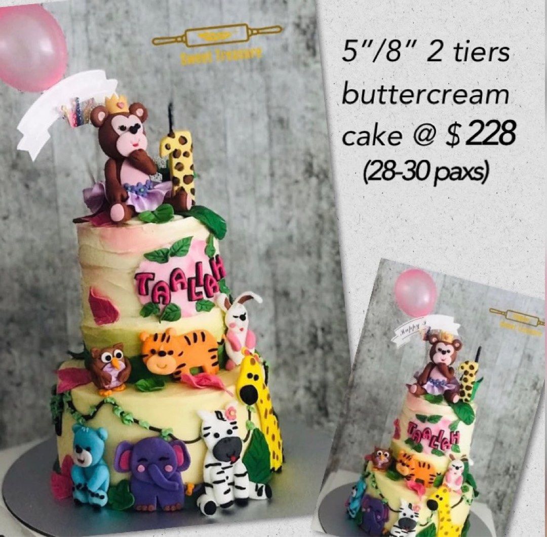 40 Cute First Birthday Cakes in 2022 : Party Animal Cake