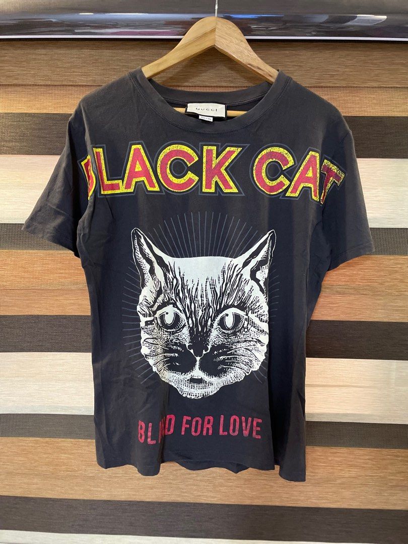 Gucci black top cat tee