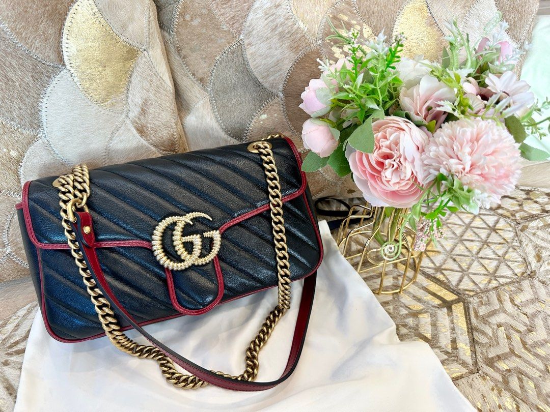 Gucci Marmont small matelass shoulder bag
