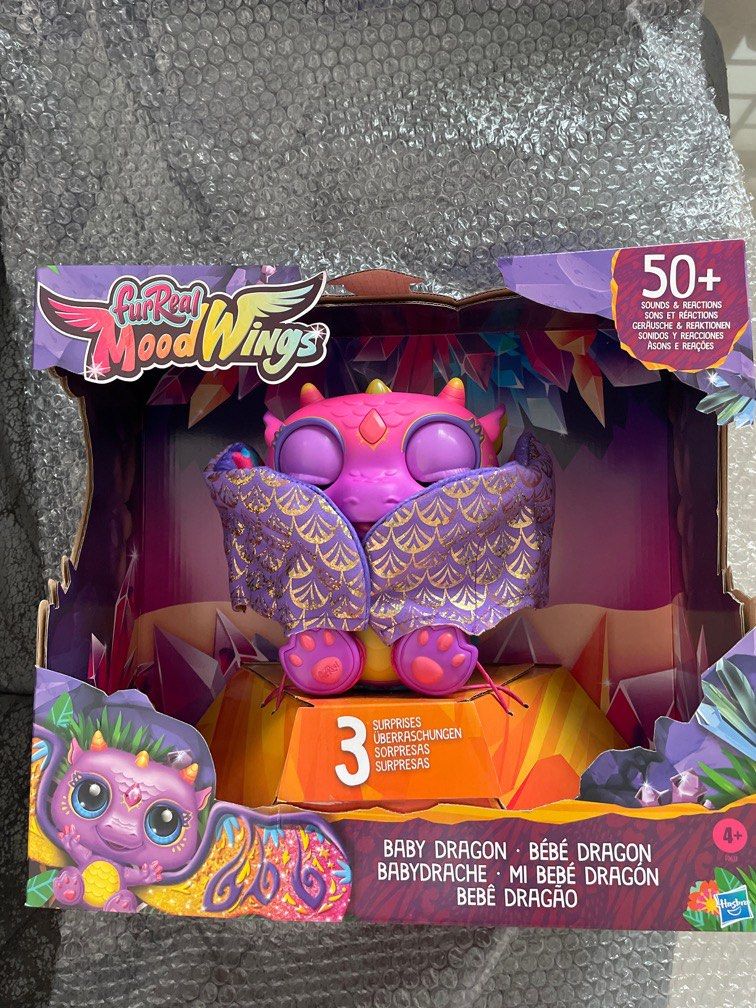 Hasbro Furreal Friends Moodwings Baby Dragon Interactive soft toy Pet