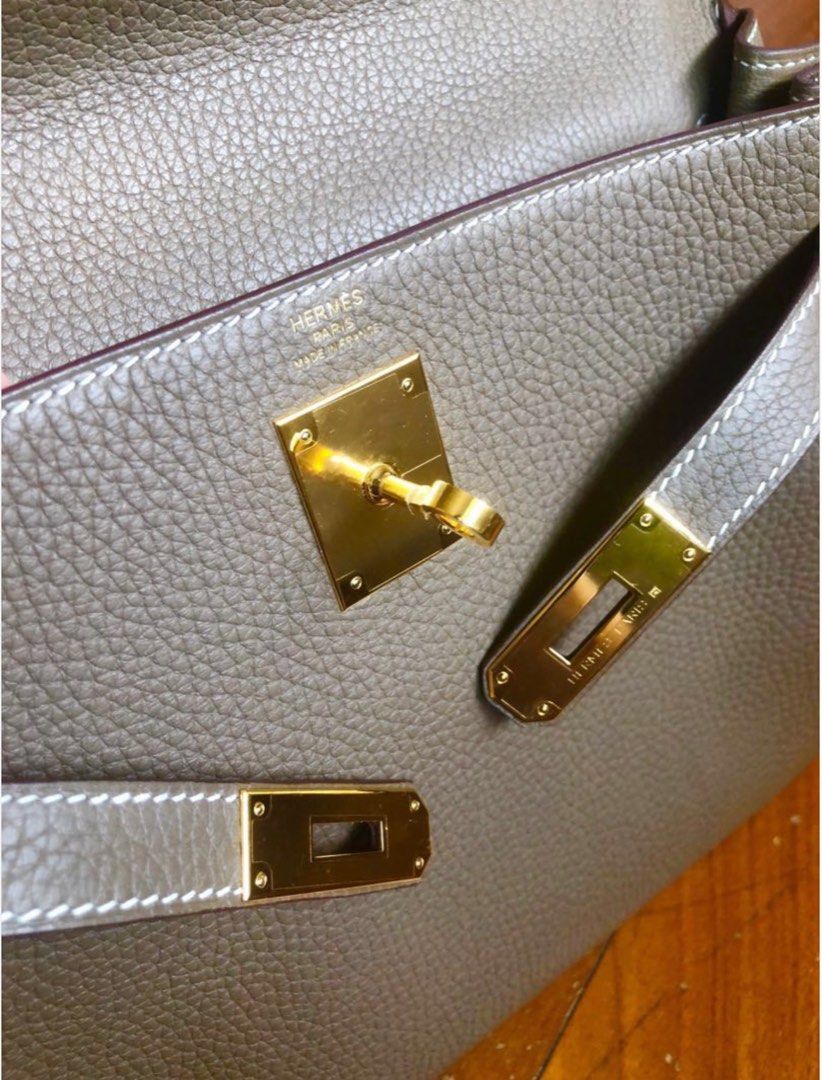 Hermes Kelly Etoupe 28cm GHW, Luxury, Bags & Wallets on Carousell