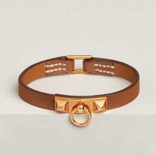 HERMES RIVALE DOUBLE TOUR BRACELET SMALL ROSE POURPRE SWIFT - BJ Luxury