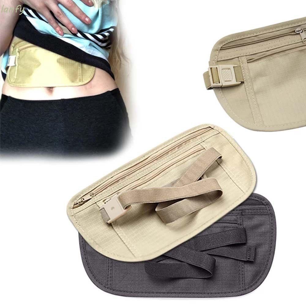 Hidden Travel Waist Pouch Security Travel Waist Packs Hidden Belt Bag Farbic Waist Pouch Pouch Money Passport Outdoor Invisible Cash Sport