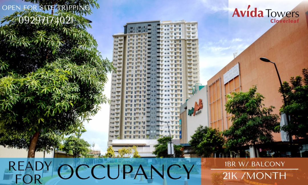Condo for Sale1BR w/ Balcony at Avida Towers Cloverleaf Just 20 min