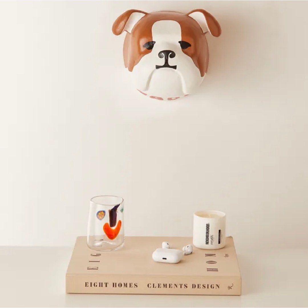 Human Made Bulldog Trophy Paper Mache Display, Luxury