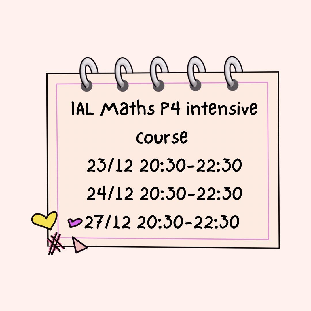 IAL/ GCE maths tutorial （分類：補充練習）位於 Hong Kong。 由 ial_gce_igcse.hk.tutor 提交（商品編號 1204375555，圖片 1）。簡介： IAL/GCE A level -歡迎自修IAL或GCE前來查詢 -畢業於聖保祿學校 St. Paul’s Convent School -中學五年獎學金 -現就讀於香港大學內外全科醫學士(MBBS) -GCE A level 成績 4A* in Chemistry, Biology, Maths and Further Maths -IGCSE 10A* (physics, chemistry, biology, maths, further maths, economics, chinese, English as first language, English as second language, Religious studies) -有補習十多人的經驗 (其中13人考GCE 1
