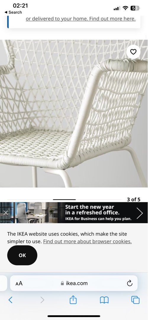 IKEA Chair Hogsten, Furniture & Home Living, Furniture, Chairs on Carousell