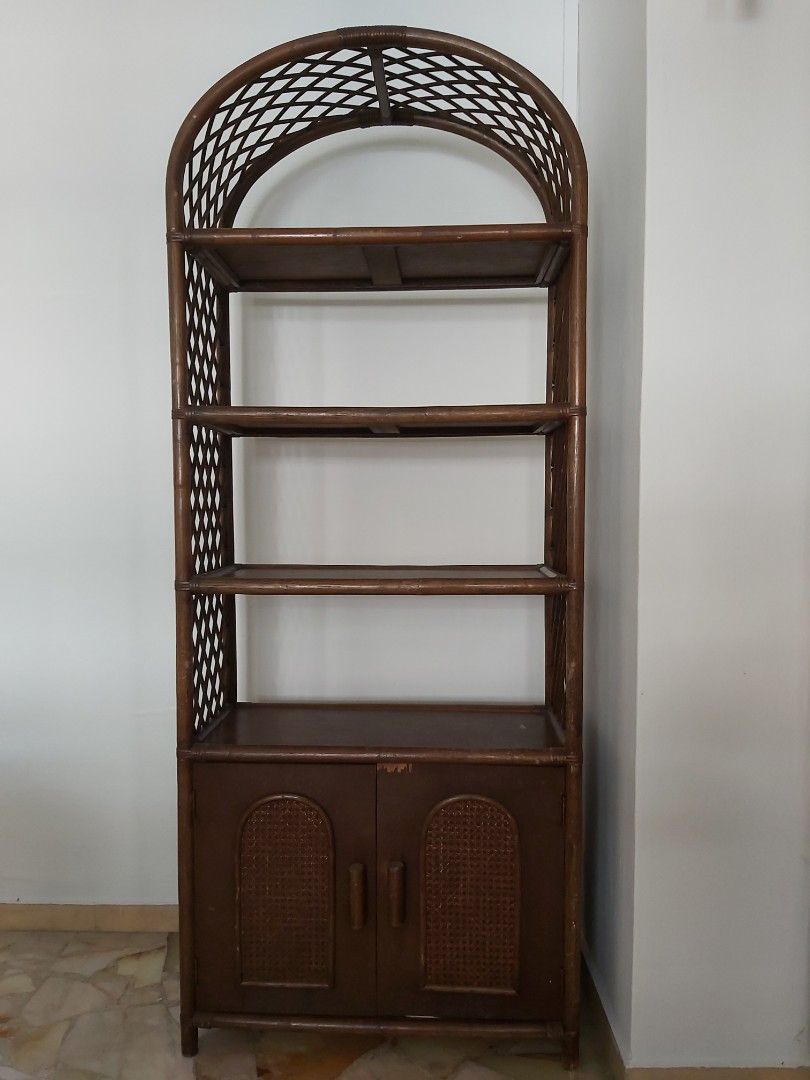 Ikea Poang Chair, Rattan Shelving Unit and Rattan Chair and Side Table