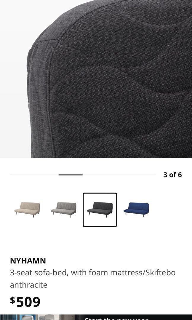 IKEA Sofa Bed, Furniture & Home Living, Furniture, Sofas on Carousell