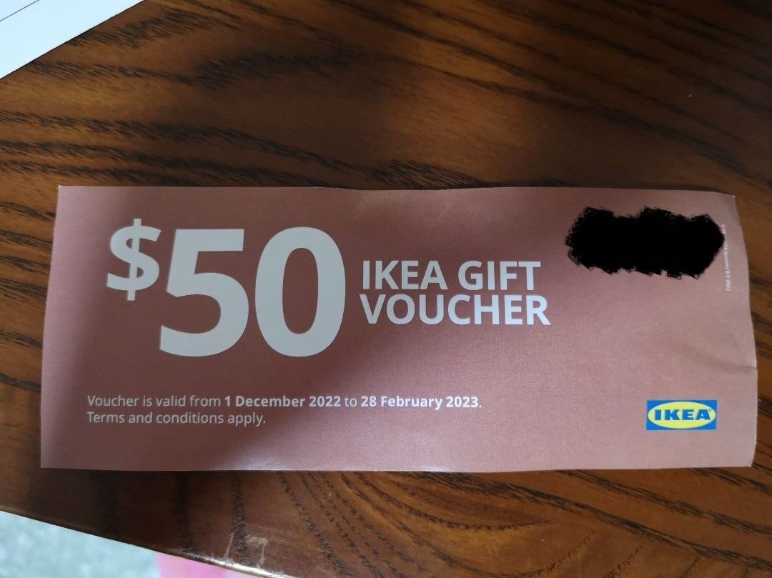 Ikea Voucher 50 Value, Tickets & Vouchers, Vouchers on Carousell