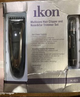 Ikon Multipurpose Hair Clipper, Nose & Ear Trimmer Set