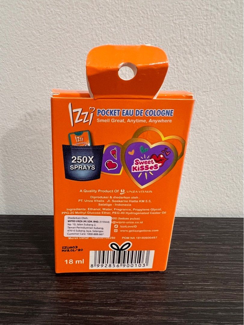 IZZI Sweet Kisses Pocket EDC (18ml), Beauty & Personal Care, Fragrance