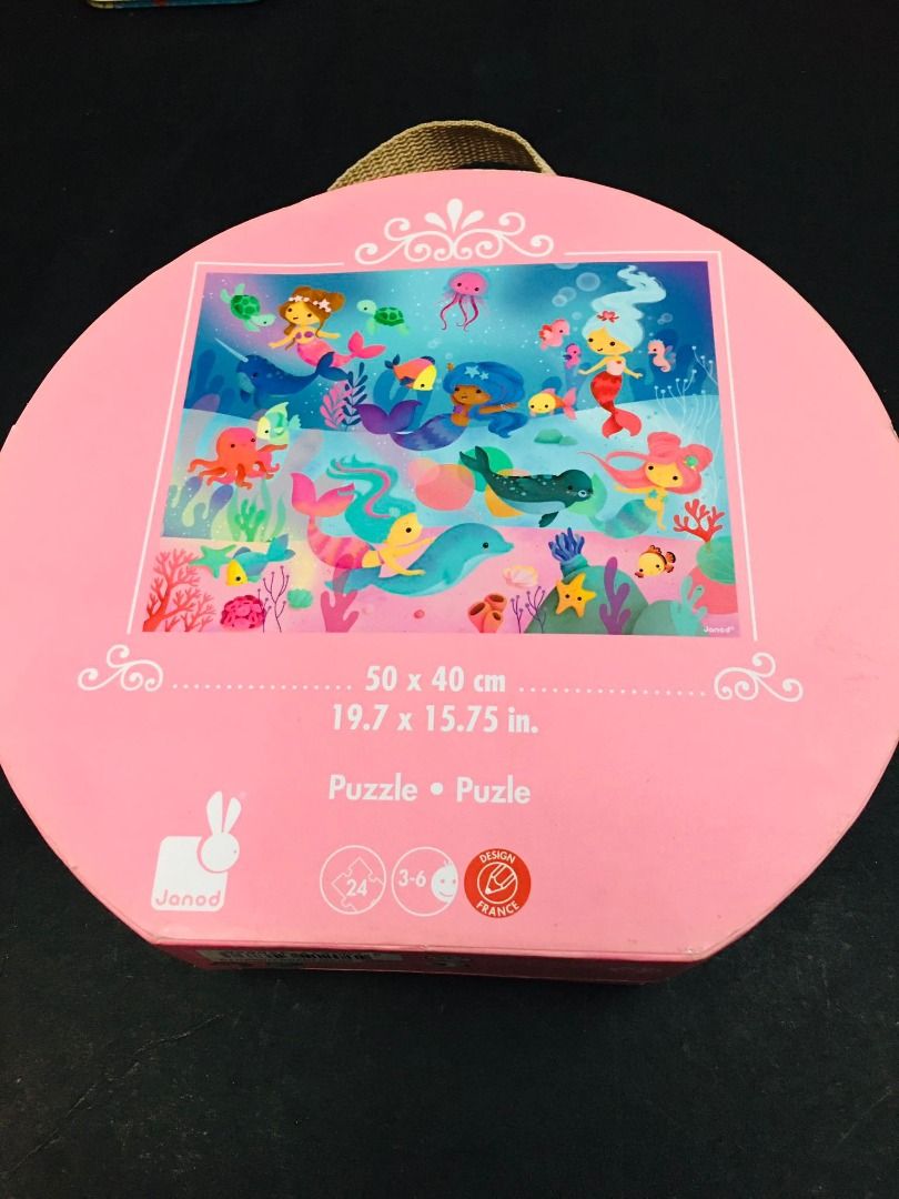 Janod Puzzle - Little Mermaids (Category: Board Games & Puzzles) located in Taguig. Submitted by Bloomscorner1 (Listing ID 1204248208, Image 2). Description: ✅ Janod Puzzles - 24 pcs. (complete) ✅ Puzzle size: 19.7 x 15.75 inches ✅ Also contain stickers as freebie.
