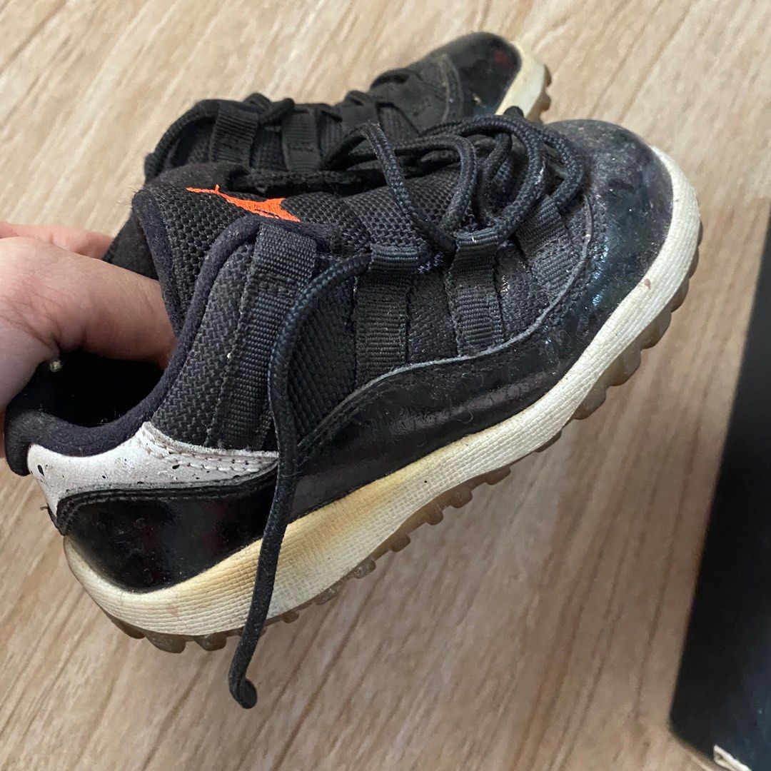 Jordan 11 Retro Low BT Toddler (Category: Babies & Kids Fashion) located in Rizal. Submitted by riricsantoss (Listing ID 1204229218, Image 2). Description: Needs cleaning Slightly yellowish (see pics) Size 8C.
