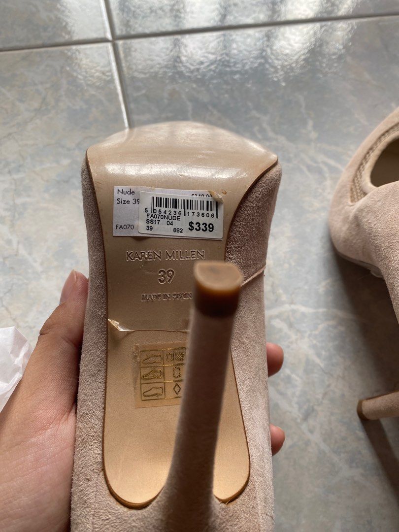 Karen millen nude heels top