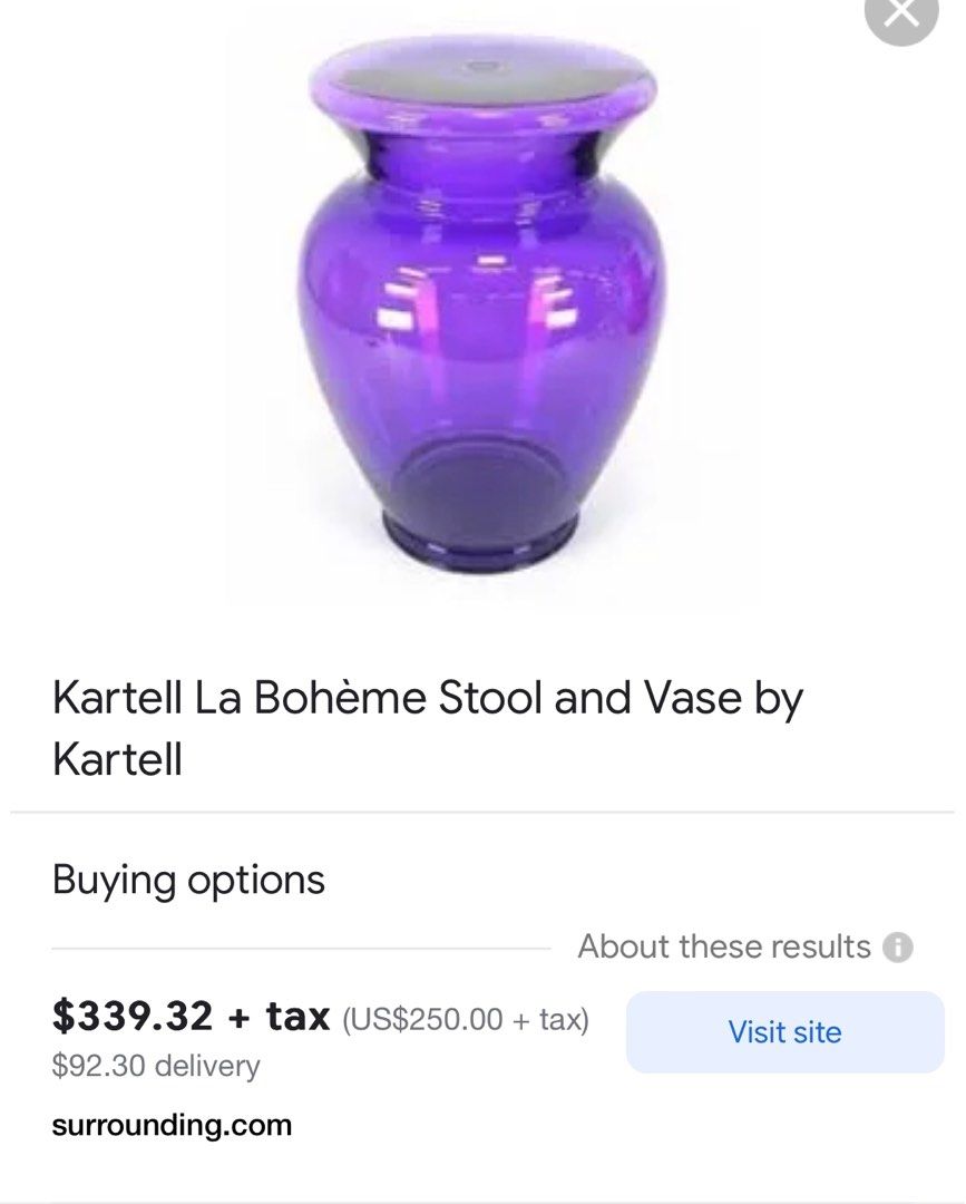 Kartell La boheme stool, Furniture & Home Living, Furniture, Other Home