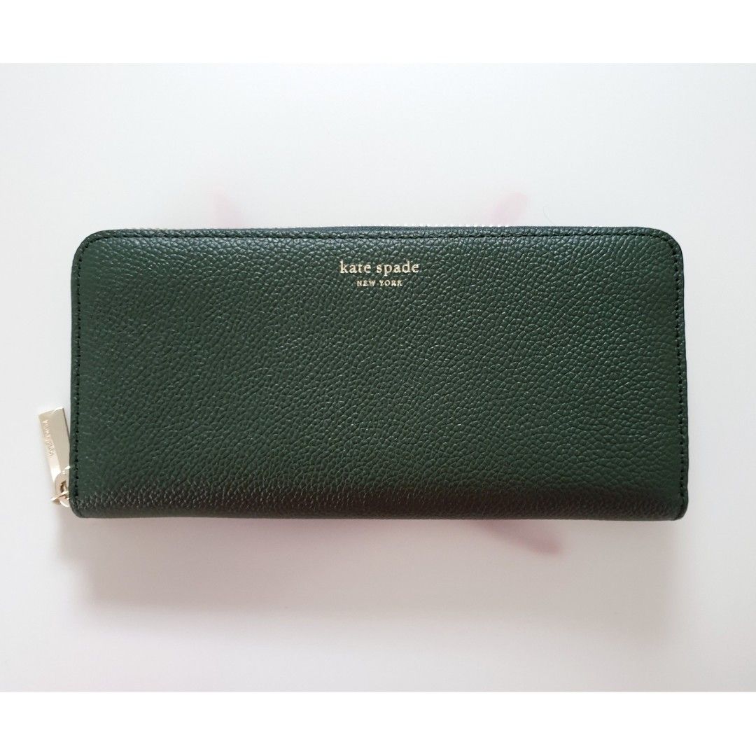 Kate Spade Margaux Refined Grain Leather Slim Continental Zip
