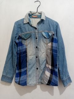 Kemeja jeans Atasan