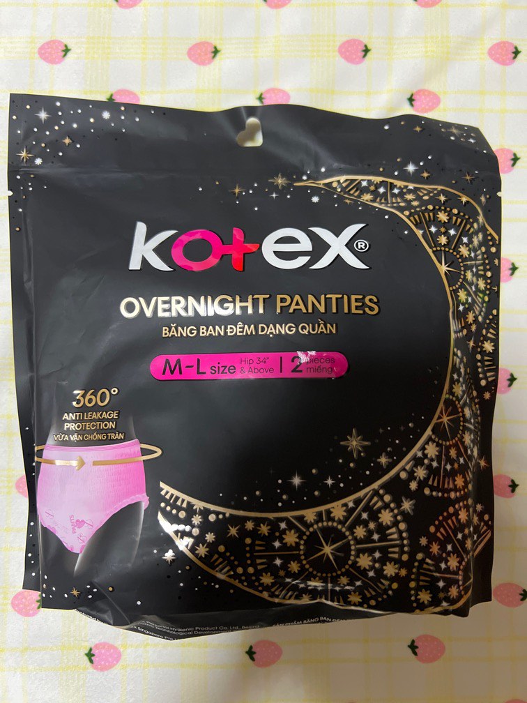 Kotex Overnight Panties, Beauty & Personal Care, Sanitary Hygiene on