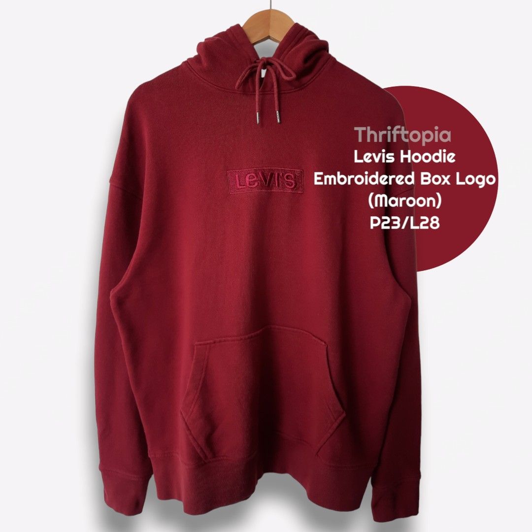 Maroon box logo sales