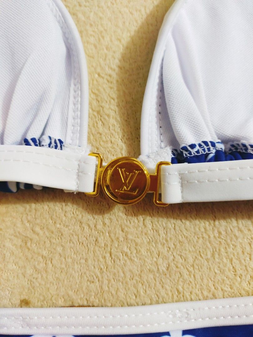 Two-piece swimsuit Louis Vuitton Blue size 36 FR in Cotton - elasthane -  23692879