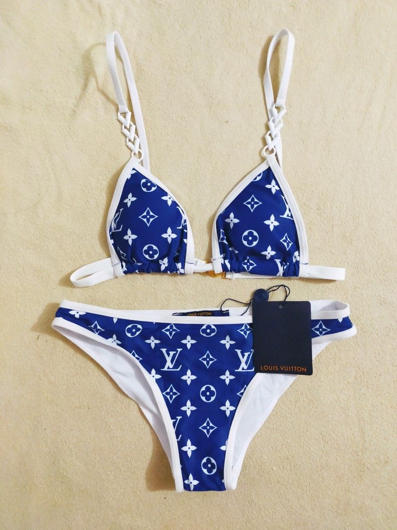 Two-piece swimsuit Louis Vuitton Blue size M KR in Cotton - 29587225