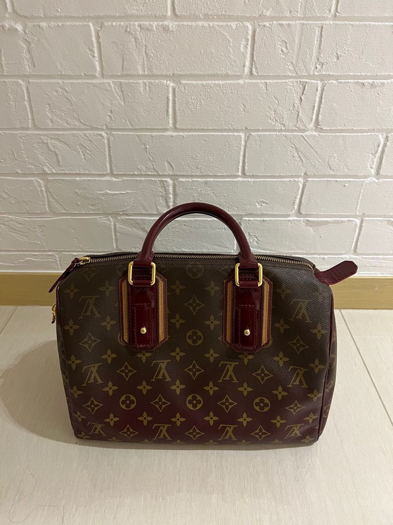 LOUIS VUITTON Monogram Mirage Speedy 30 Bordeaux 1227958