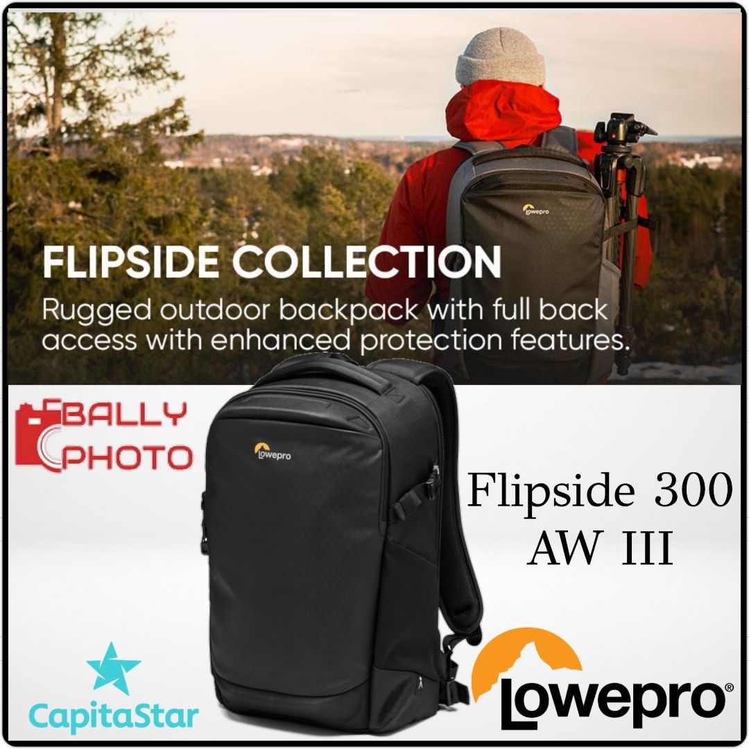 Lowepro Flipside 300 AW III Camera Backpack Photography Photography Accessories Camera Bags Carriers on Carousell