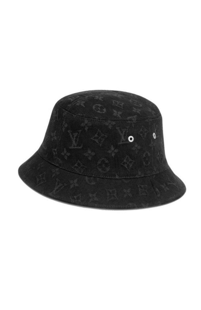 Louis Vuitton Monogram Denim Bucket Hat Bobbygram Cap Rare Jean