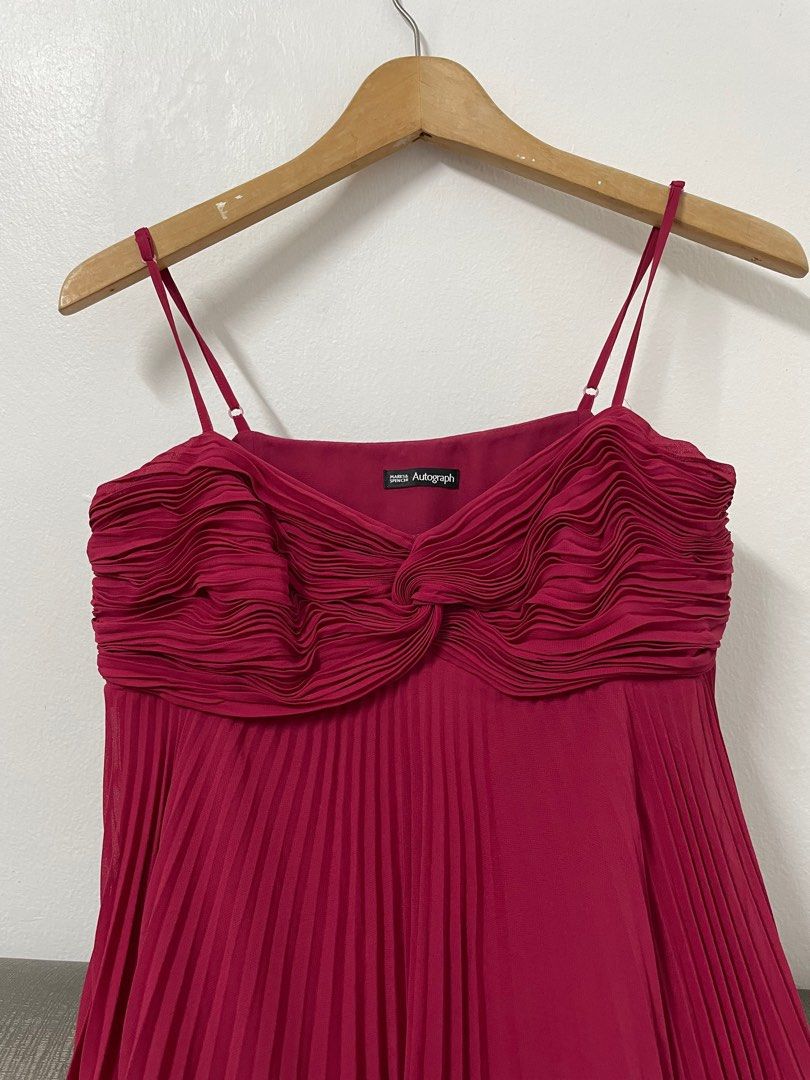 Marks Spencer Autograph Maroon Dress Size M L