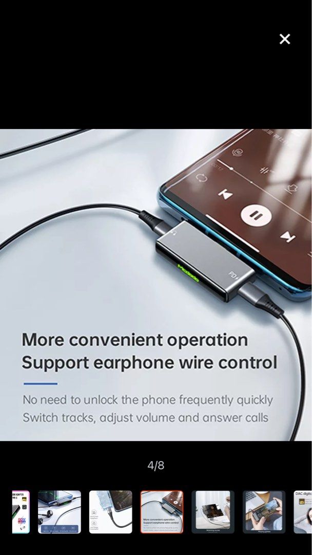 Mcdodo Type C Audio Adapter Support Mic (COD Melaka), Mobile Phones