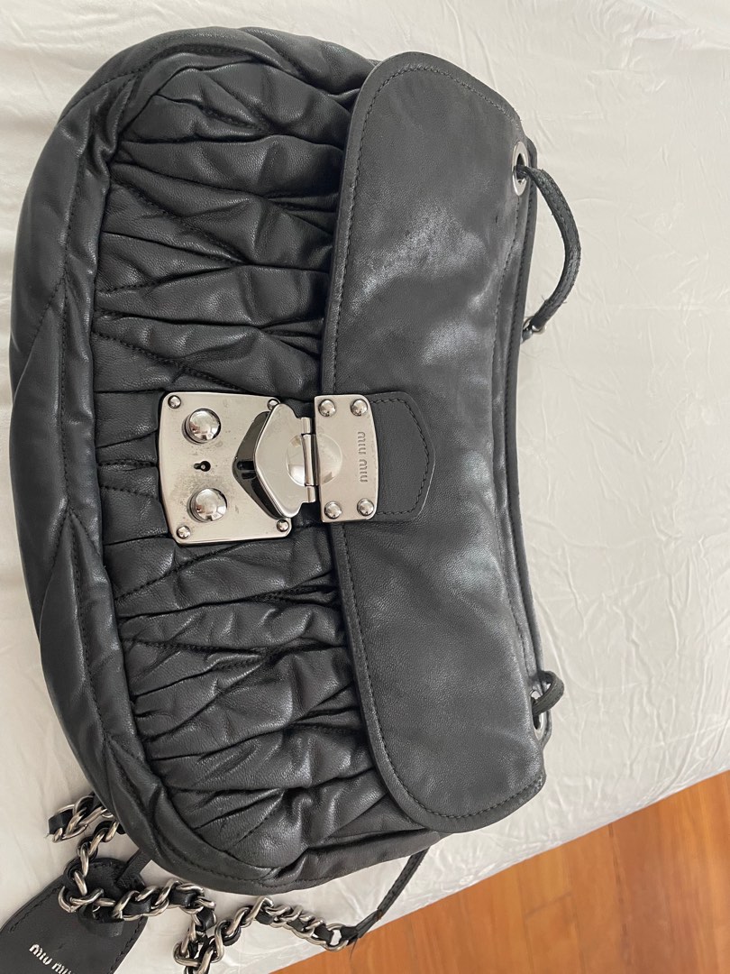 miu miu nappa leather sneakers